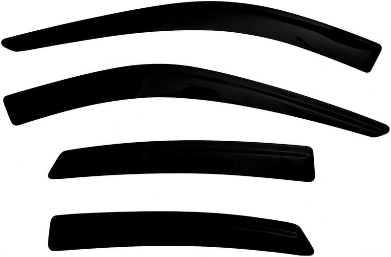 Optimal Co 2021-2024 Tape-on Rain Guards for Toyota Venza Side Window Deflector Visors LE Nightshade Limited Durable Tinted Vent Shade 2022 2023 - Image 5
